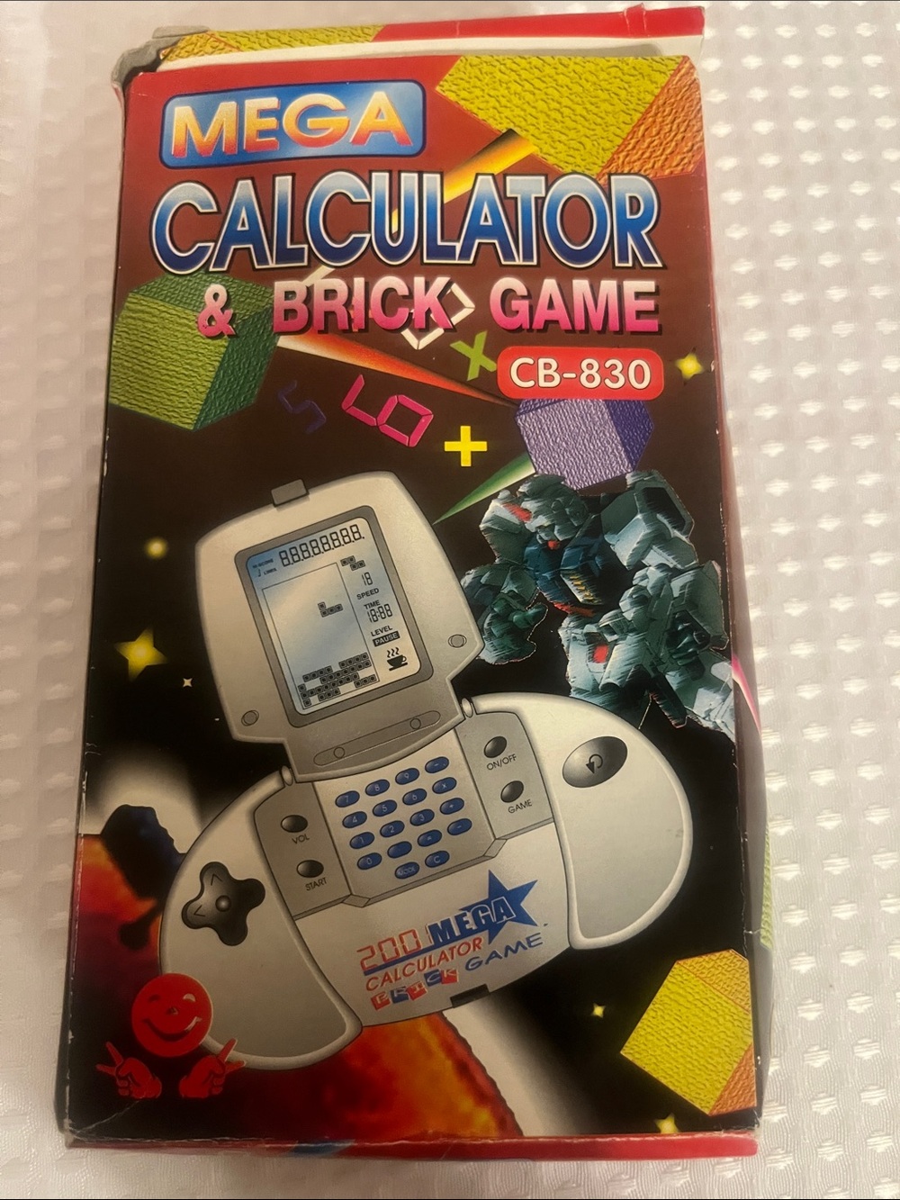 Mega Calculator & Brick Game CB-830 Handheld Game Console - Silver new in box